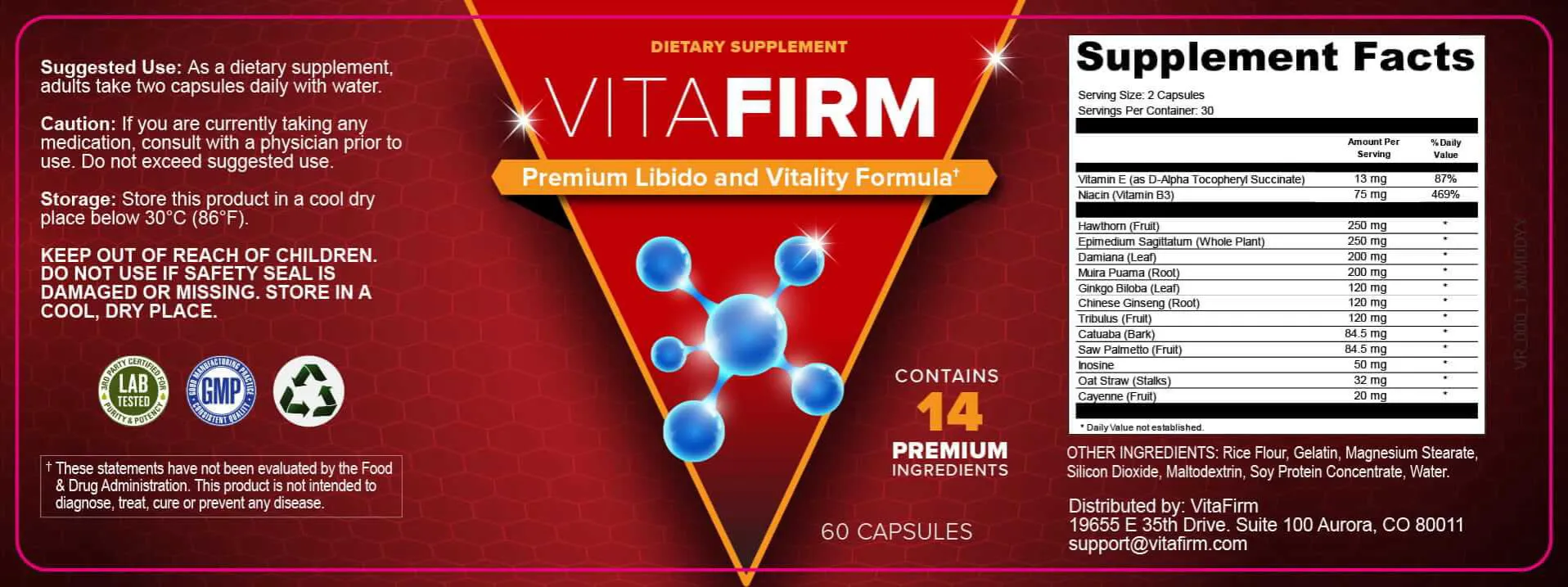 VitaFirm Supplement Facts